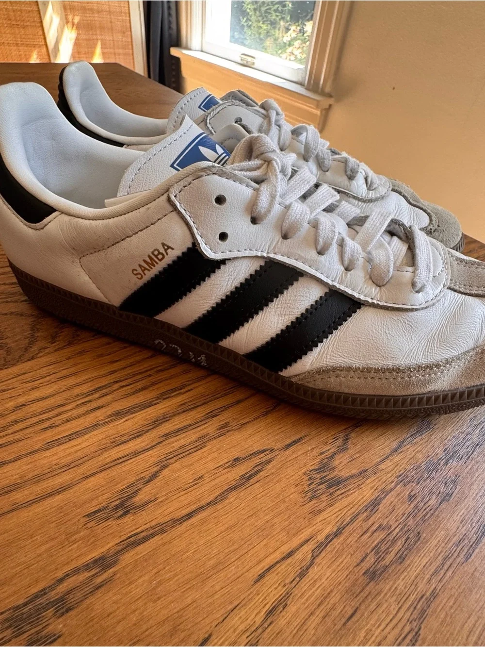 adidas Samba Classic Sneaker White & Black Women’s Size 8